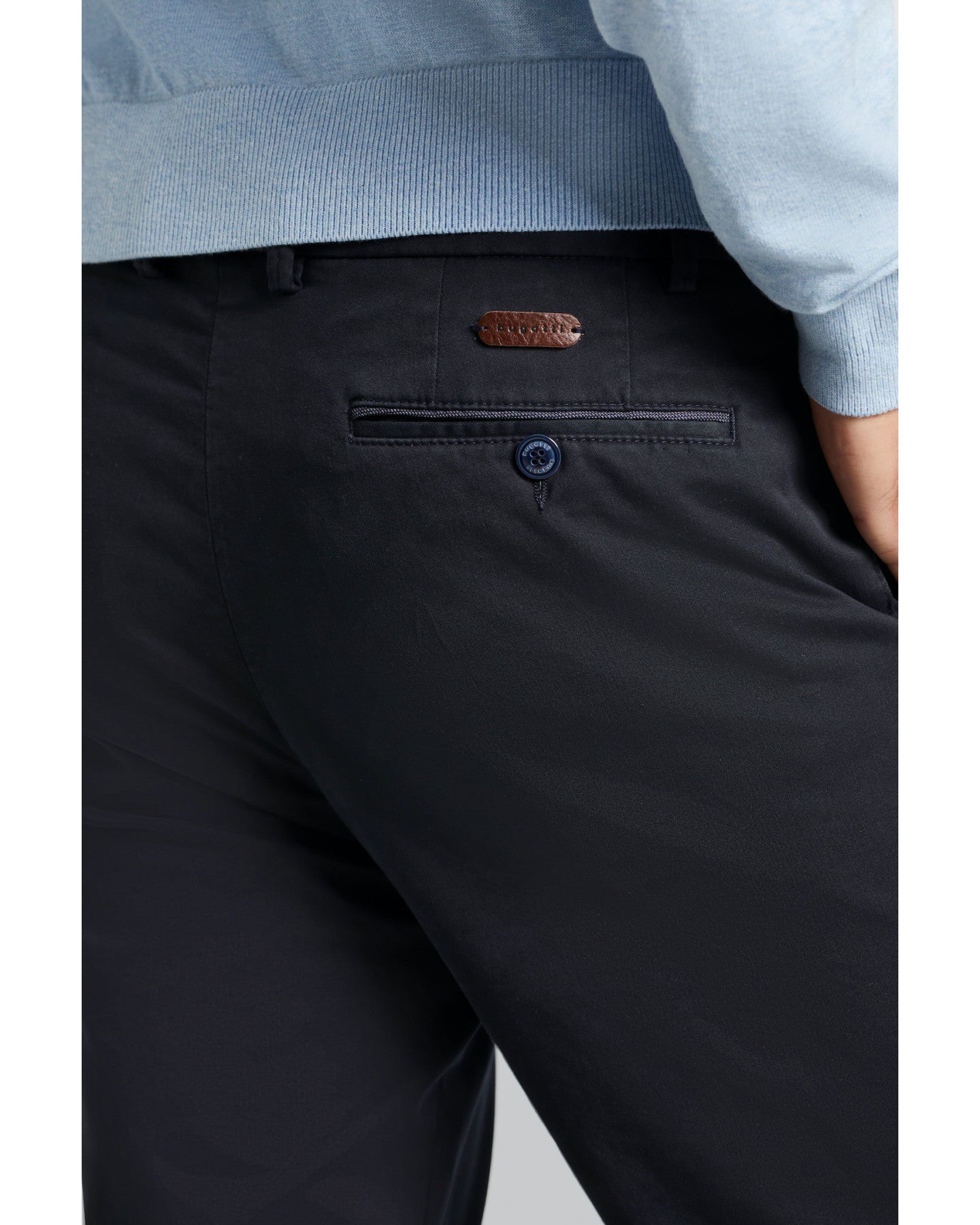 Bugatti - Navy Cotton Stretch Chinos 16224 390