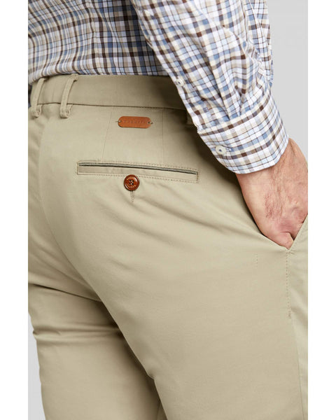 Bugatti - Beige Cotton Stretch Chinos 16224 50