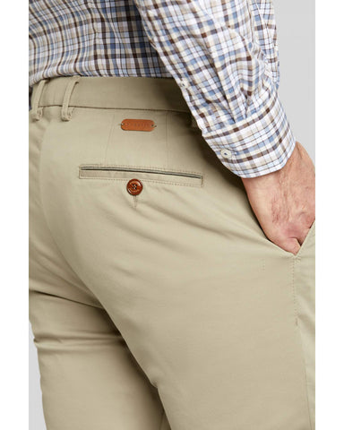 Bugatti - Beige Cotton Stretch Chinos 16224 50