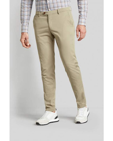 Bugatti - Beige Cotton Stretch Chinos 16224 50
