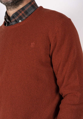 Pre End - Farris Arabian Spice 80% Lambswool mix Crewneck Knitwear 100501 6564