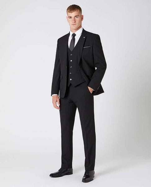 Remus Uomo - Black 3 Piece Suit 11770 00