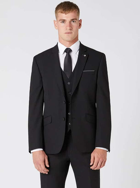 Remus Uomo - Black 3 Piece Suit 11770 00