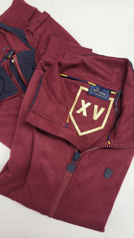 XV Kings - Tommy Bowe Sizeze Crimson Mix Zip Thru Sweatshirt