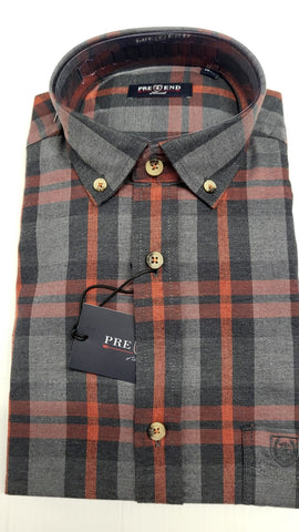 PRE END - Alden Check Shirt 100484 6064 Arabian Spice