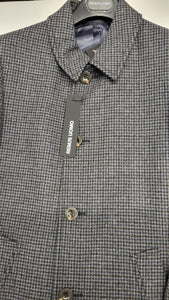 Remus Uomo - Miller Grey/Blue Check Overcoat