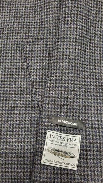 Remus Uomo - Miller Grey/Blue Check Overcoat