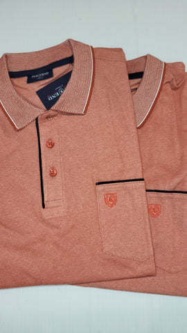 Pre End - Jerome Rusty Red Polo Shirt 100404 4039