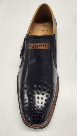 Bugatti Footwear - Maik Exko Black Leather Slip On Shoe 311 AES60 1000